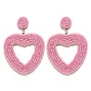 Heart Stud Earrings for Women Laser Heart Dangle Earrings Love