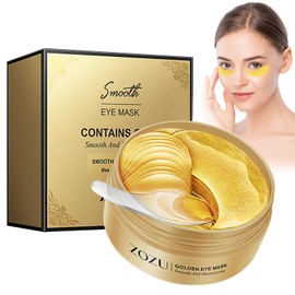 MHDUYEG 30 Pairs Gold Eye Pads, Eye Pads Against Dark Circles, Collagen Eye Pads, Eye Pads Against Wrinkles, Collagen, Golden Eye Pads, Dark Circles Pads for Anti-Ageing, Dark Circles Removal