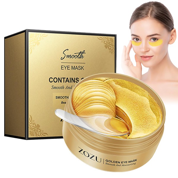 MHDUYEG 30 Pairs Gold Eye Pads, Eye Pads Against Dark