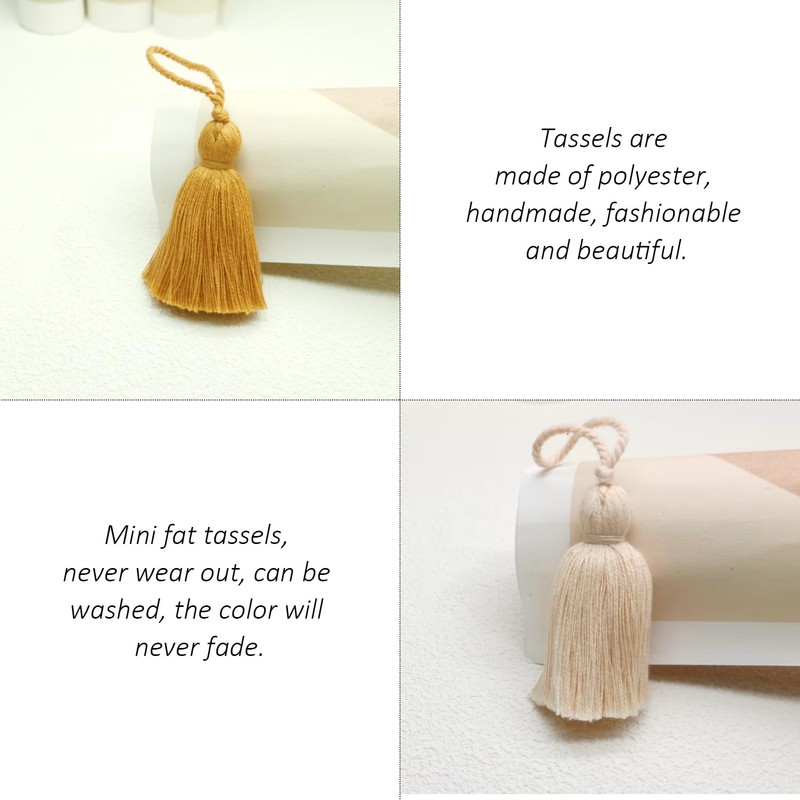 Pack of 20 Bookmark Tassels, Key Chain Tassels, Key Chain