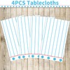 4PCS Back to School Theme Tablecloth Preschool Kindergarten Party Tablecover