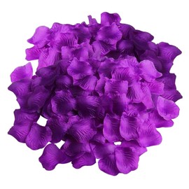 Pack of 2000 Dark Purple Artificial Petals, Non-Woven Petals, Decorative Props, Suitable for Weddings, Restaurants and Celebrations