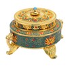 Trinket Incense Burner with Lid Handcraft Antique Polished Process for