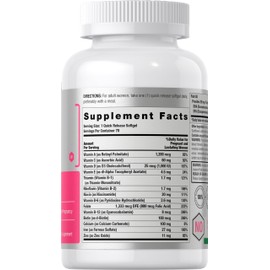 Horbäach Women's Prenatal Multivitamin with DHA, Iron and Folic Acid | 70 Softgels | Non-GMO & Gluten Free