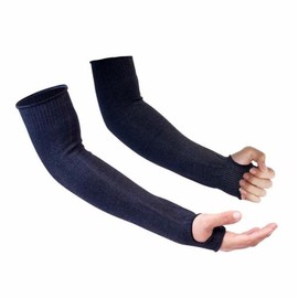 CanFly 캔플라이 보호 팔 소매, 엄지 구멍이 있는 레벨 5 컷 저항 소매(블랙) [Gray-short Sleeve] Canfly Protective Arm Sleeves, Level 5 Cut-Resistant Sleeves with Thumb Hole (Black) [Gray-Short Sleeve]