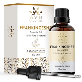 AVD ORGANICS weihrauchöl haut |100% rein und natürlich weihrauch öl in therapeutischer Qualität | für Massage, Diffusor, Raumduft,|1 Fl. Oz