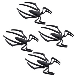 4Pcs 3D Spider Emblem Car Sticker, New Spider Emblems, Metal Chrome Badge Decal Ornaments for Universal Truck, Motorcycle, Vehicle, SUV, Windows, Door