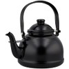 Haas Designs Stovetop Kettle, Matte Black, 1.5L Mini Retro Kettle