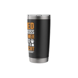 Vintage Style Retired Cat Lover for Feline Stainless Steel Insulated Tumbler