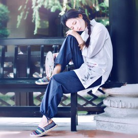 KSUA Womens Martial Arts Suit Cotton Tai Chi Uniform Chinese Kung Fu Clothing Wing Chun Clothes with Three Quarter Sleeves