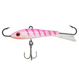 Northland Fishing Tackle Puppet Minnow Darting Fishing and Ice Fishing Lure for Walleye, Pike, Trout, and Panfish, UV Pink Tiger, 5/16 Oz, 1/Cd
