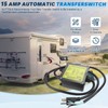 AC120V 15Amp Automatic Transfer Switch Generator Transfer Switch, Between Inverter