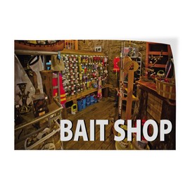 Decal Stickers Multiple Sizes Bait Shop B Outdoor Advertising Printing Industrial Vinyl Safety Sign Label Retail 20x14Inches