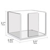 TOCCOOL Acrylic Sticky Note Holder - 1.5 x 2 Inch