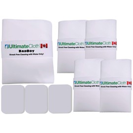 Ultimate Cloth® The Original Streak Free Cloth - 100% MiraFiber® - Incredible Miracle Cloth that Cleans with WATER ONLY (8pc. CG CLASSIC)