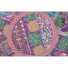 Rastogi Handicrafts Indian Comfortable Floor Cotton Cushion Ottoman Cover Embellished