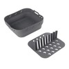 Square Air Fryer Silicone Baking Pan with Silicone Mat Air