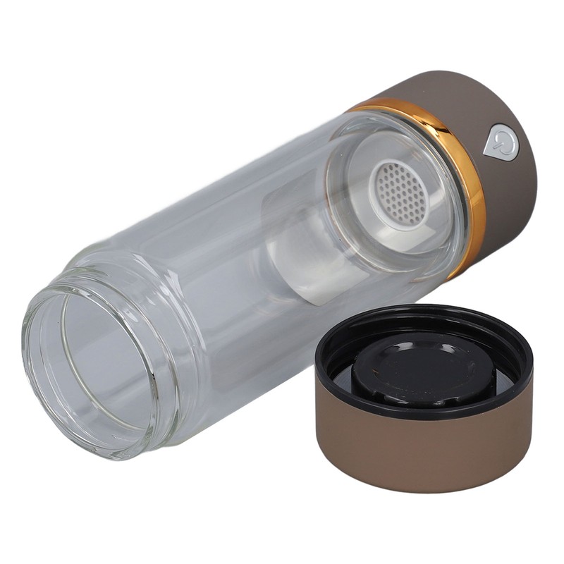 Hydrogen Water Bottle Generator Glass Smart Portable Rechargeable Ionizer Machine