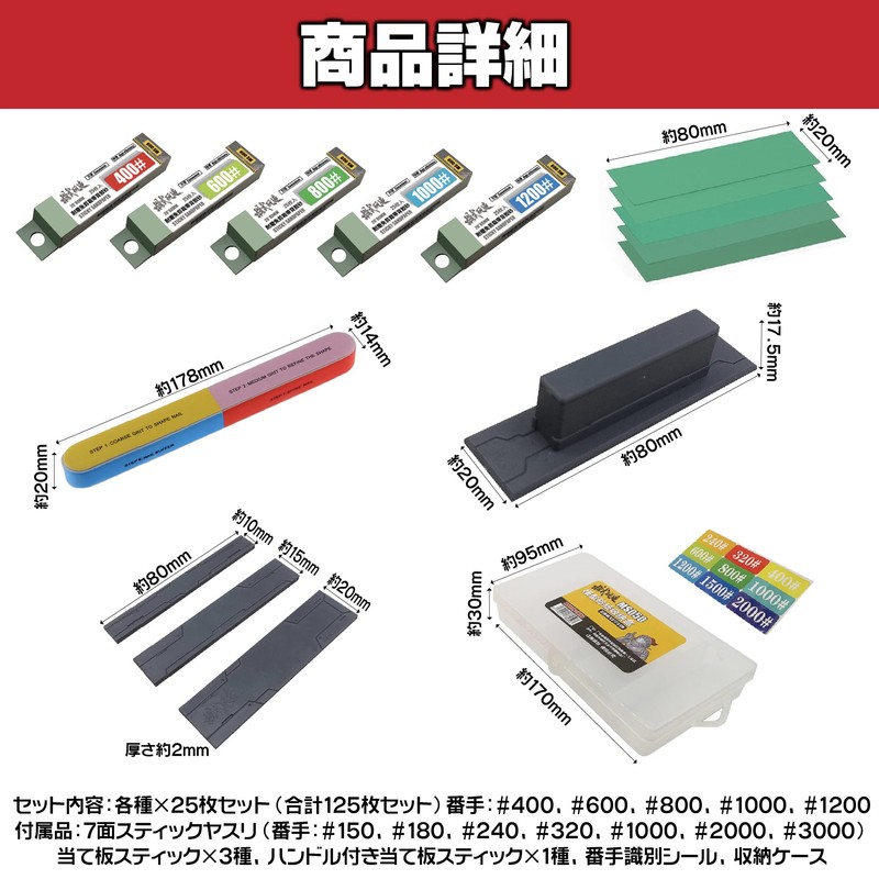 Felimoa File, For Plastic Models #400 to #1200, Includes 5