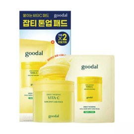 Gudal 구달 청귤 비타C 잡티케어 패드알파 리필기획 (70매+70매) Goodal Yuja Vita C Spot Care Pad Alpha Refill Set (70 Sheets + 70 Sheets)