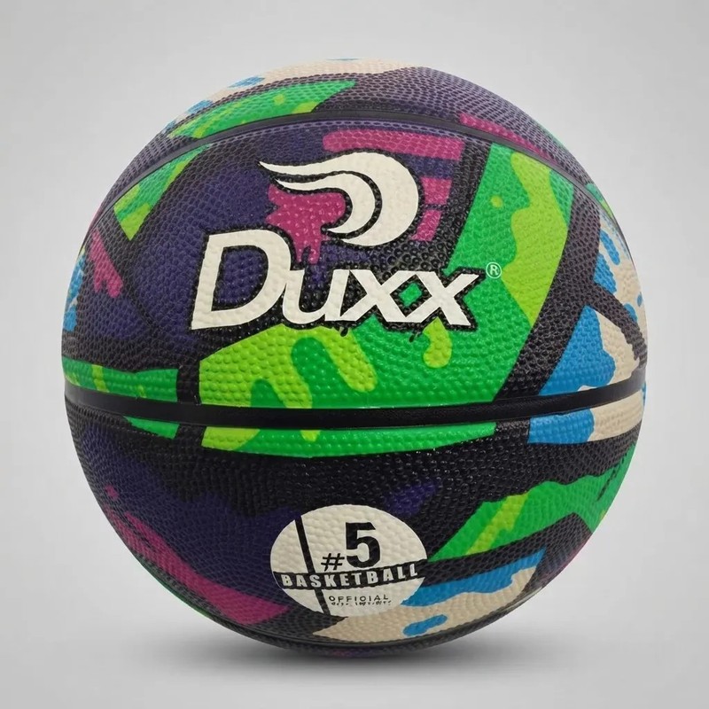 Balón De Basquet Hule Duxx Flow 5 Verde