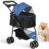 CHIHUAHUA 2-in-1 Foldable Pet Stroller with Canopy,3 Wheels Pet Strolling