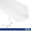 LEMAL PT10 Plaster Rails, PVC Plastic, White, Reinforcement Fabric Outside