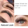 NAGARAKU Eyelash Extensions, 3D Volume, Ultra Fine, Light and Natural,