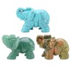 ZJchao Piedra, Elefante, 2 Pulgadas, Jade, Tallado, artículos de colección,