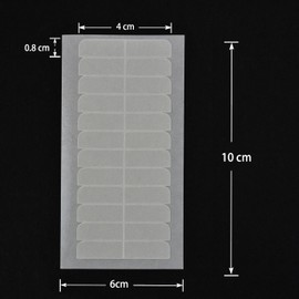 YTBYT 180 Pcs 4 x 0.8 cm Hair Extension ​Tape Tabs Double Sided Replacement Tapes for Hair Extensions (White)