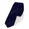 Yakuna Starry Sky Men's Ties Black Spaced Out Galaxy Shiny