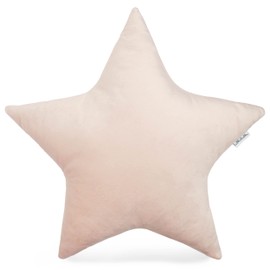Ullabelle Decorative Pillow, Star Shaped Nursery Pillow, Playroom Décor, Cute Throw Pillows for Cribs, Kids Rooms, and Couch (Pink star)