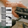 Haespot White 12PCS Stripped Screw Hole Repair Anchor, Door Hinge