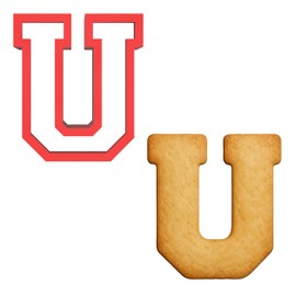 Mighty Gadget 3 inches Varsity Letters Cookie Cutters (U)