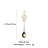 Music Note Spoons 6-Pack Creative Cute Teaspoons 18/10 Stainless Steel