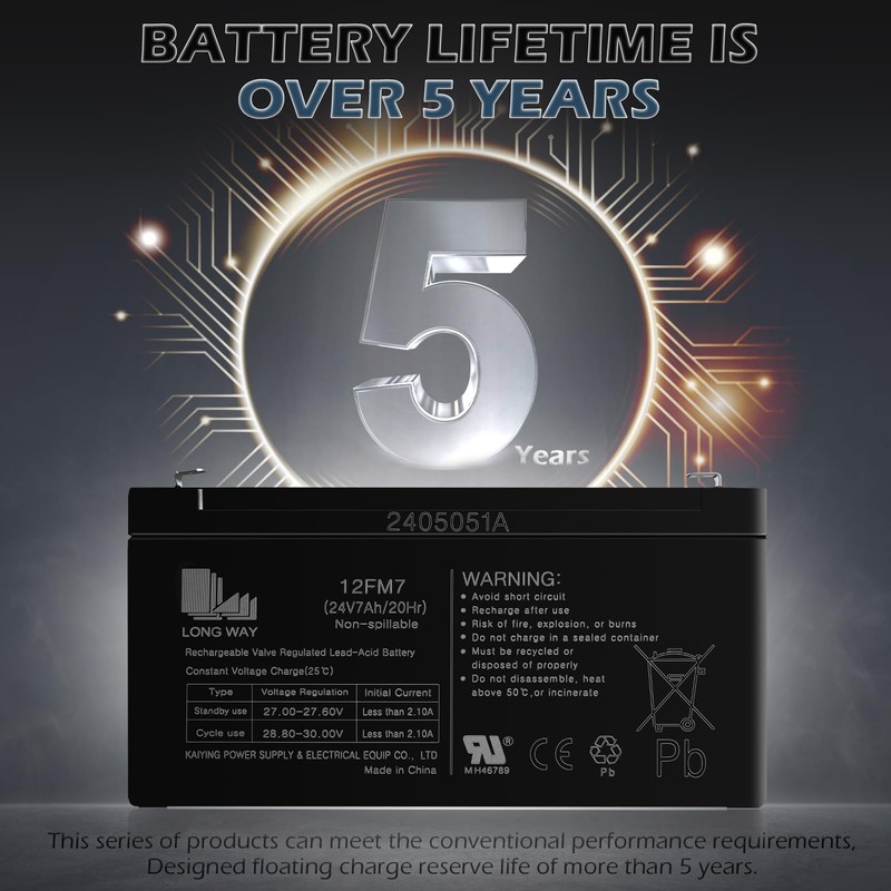 OTTARO 24V 7AH Battery for 24 Volt Ride on Cars