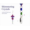 Shimmerz Cyclone Small Green Wind Spinner Hanging Garden Ornament Crystal