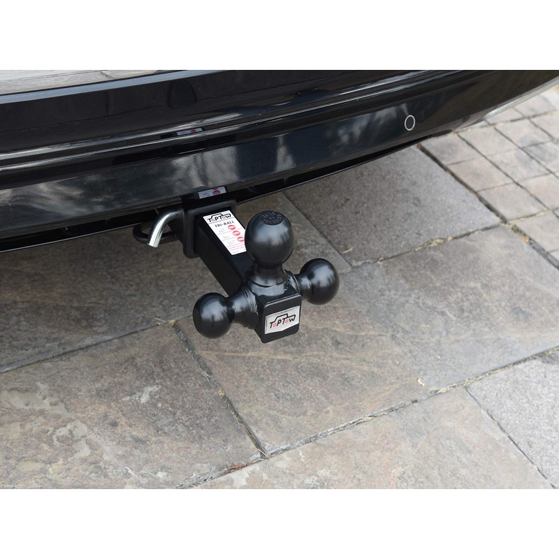 TOPTOW Trailer Hitch Tri-Ball Hitch Ball Mount with 1-7/8", 2"