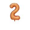 FINGCRO Orange Foil Balloons Number 2, 40 inch
