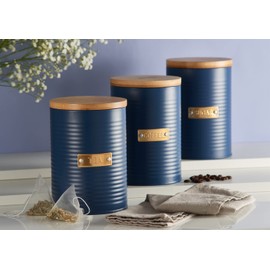 Typhoon Otto 1401.228 Sugar Bowl, Steel, Bamboo, 1.4 Litres, Blue