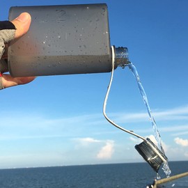 CHICIRIS Flat Water Bottle, 380ml Transparent A5 Water Bottle Leak Proof Rectangle Water Bottles Handbag Cold Flask for Outdoor Sport Gym Camping Hiking, 4.1 x 6.4in (Grey)