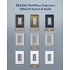 ZILLSEA 4-Pack Aged Bronze Outlet Cover Plates, Metal Decorator Wall