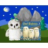 Aurora World 8" Snowy Owl Toy, Small, White Gift Set