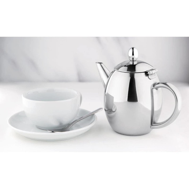 Olympia Richmond Teapot Stainless Steel 500Ml - Stainless Steel -