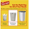 Glad OdorShield Trash Bag, White, 80 Count