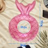 LiWang Inflable Cola Sirena Rosa Salvavidas Flotador Adulto Alberca