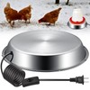 12 Inch Chicken Water Heater Base, 5 Gallons Poultry Drinker