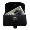Gomadic Designer Black Leather Olympus Stylus-9010 Digital Camera Belt Carrying