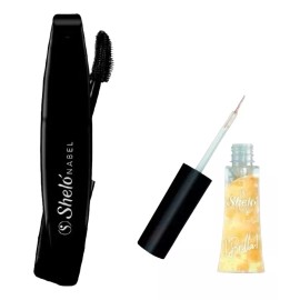 Sheló Nabel Rímel Pestañas Largas + Estimulador De Crecimiento Pestañas.