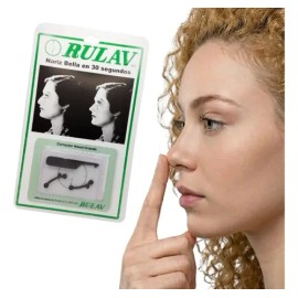 Rulav Nariz Bella En 30 Segundos - Color Negro - Talla Grande - 3.2cm - Nariz Respingada - Corrector Nasal - Fácil de usar - Gaero Shop